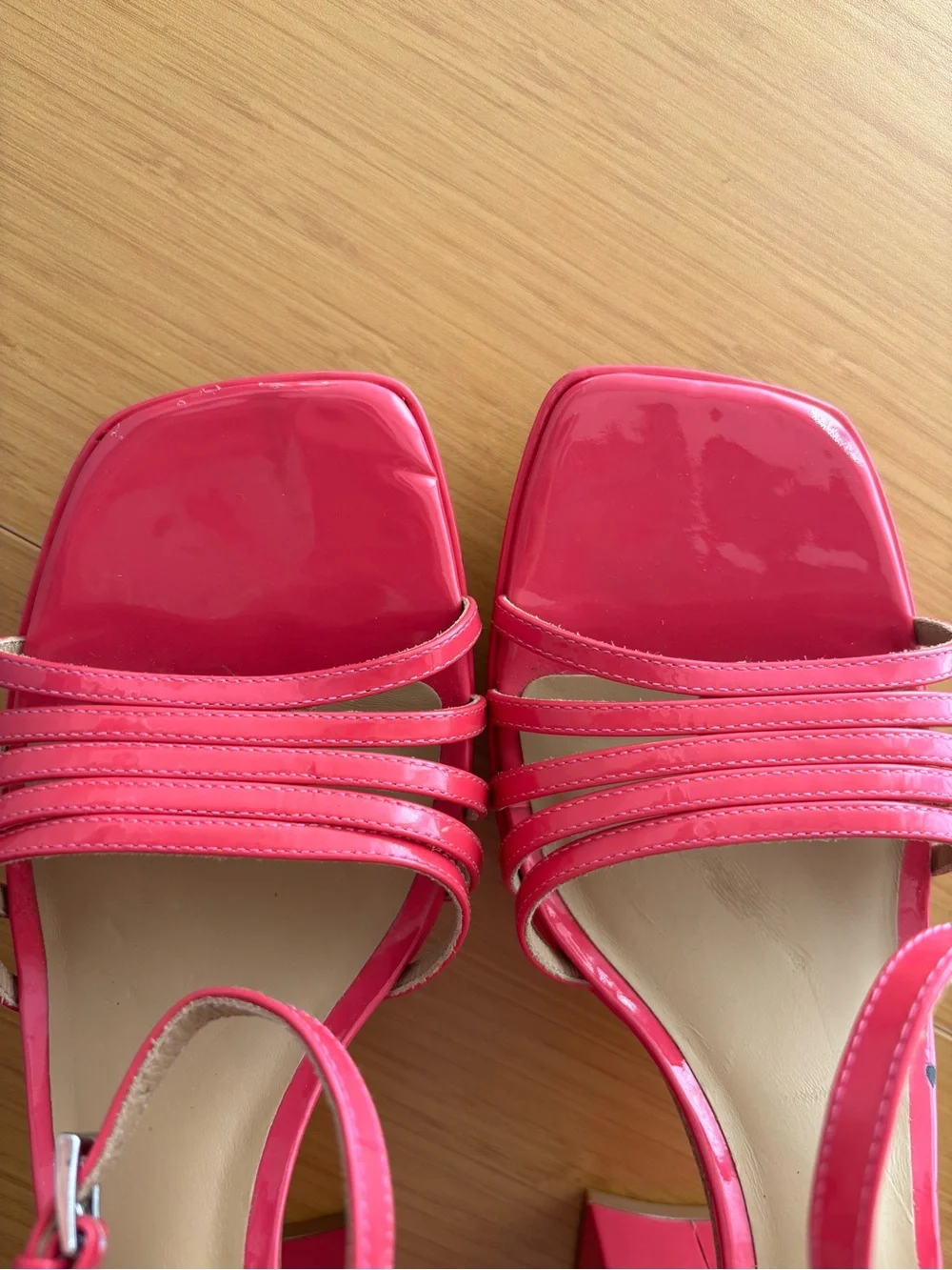 Reformation Molly Platform Sandal Pink Size 10 Strappy 70s